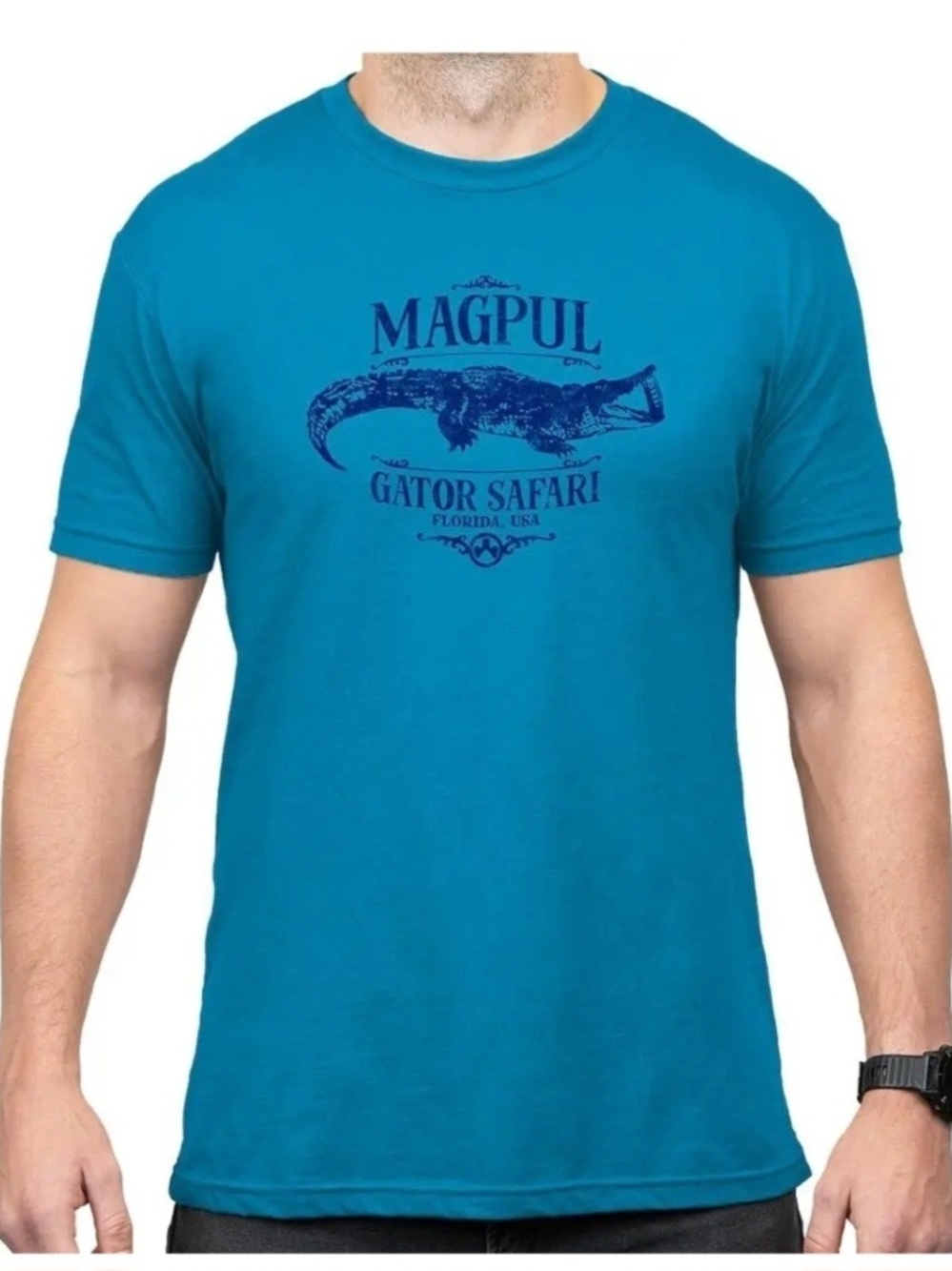 Magpul Men'sTeal Gator Safari Short‑Sleeve Tee Size XL NWT